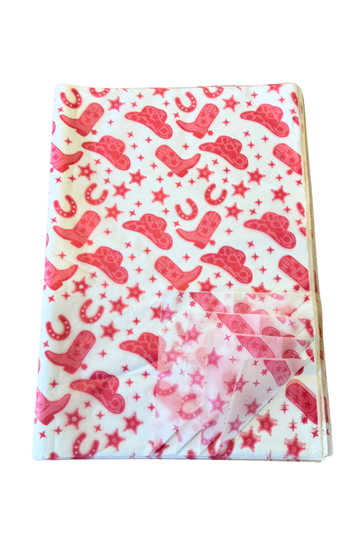 Pink Cowgirl Tissue Paper