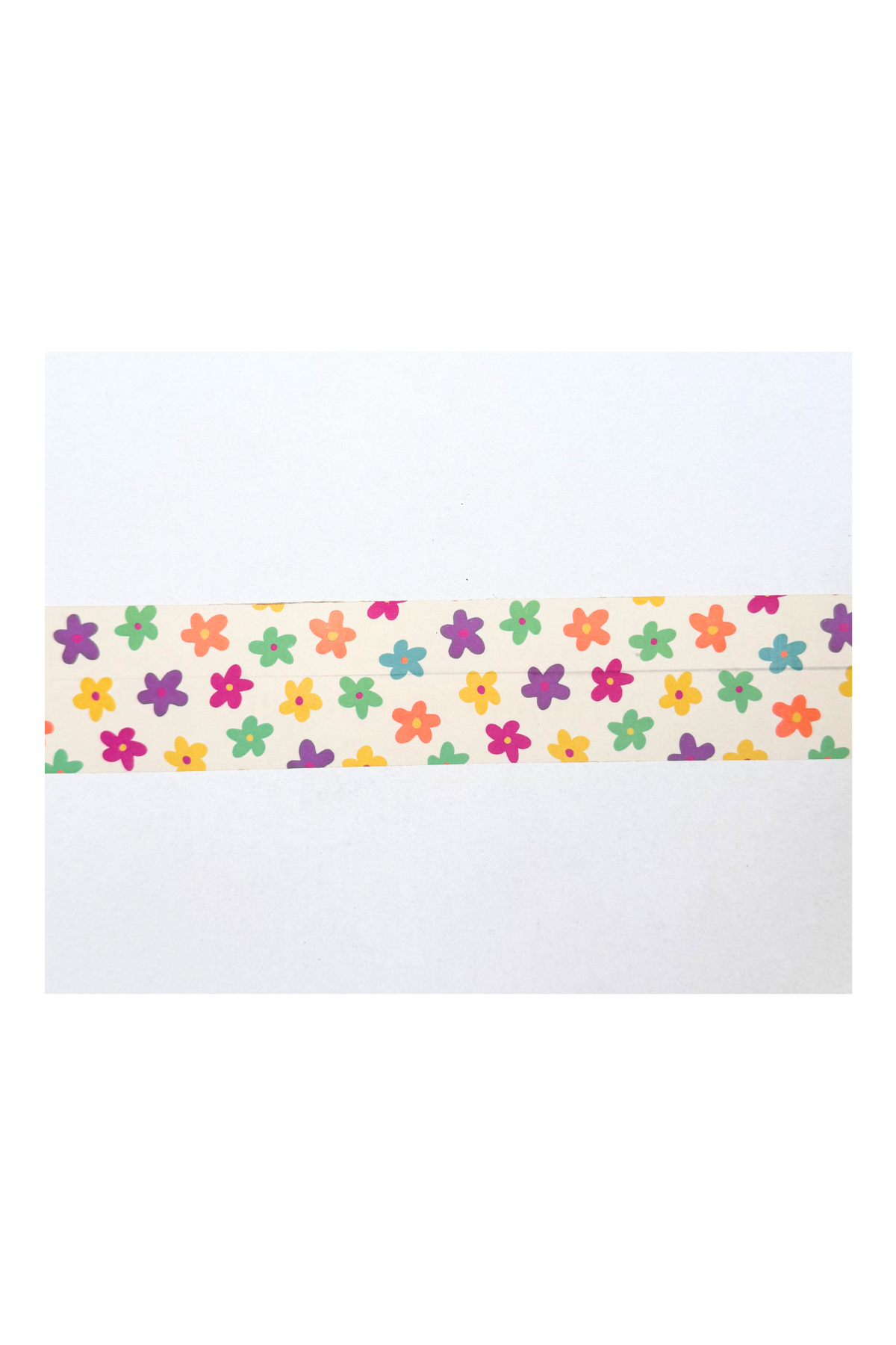 Retro Flowers Self Adhesive Paper Tape