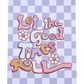 Purple Checkered Good Times Roll Thank You Card