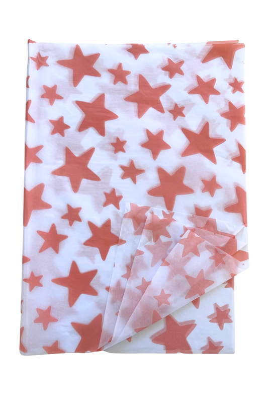 Pink Star Tissue Paper