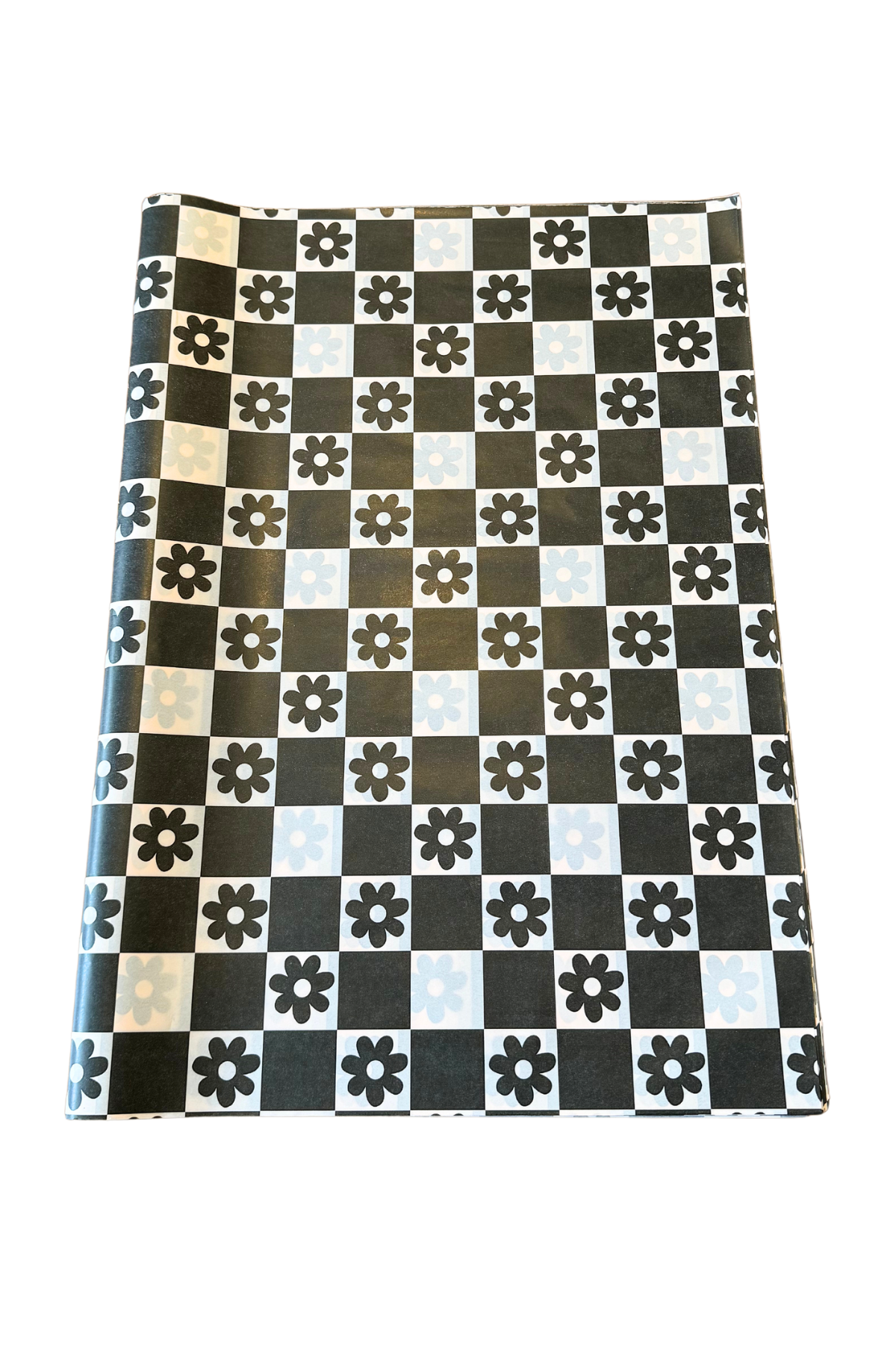 Monochrome Flowers Tissue Paper
